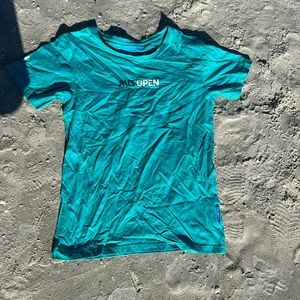 Australian open teal t shirt light weight Women's Size Medium